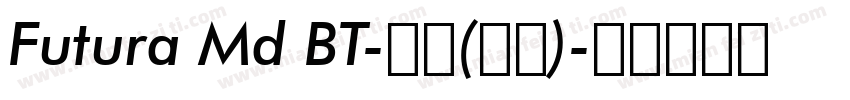 Futura Md BT-粗体(西方)字体转换